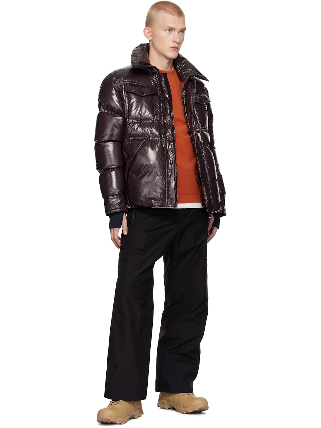 Brown Tecka Shirt Down Jacket - 5