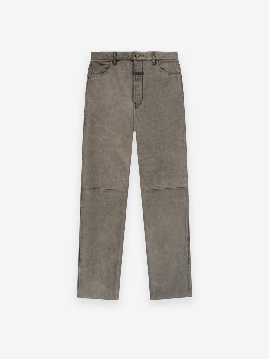 Leather 5 Pocket Pants - 1
