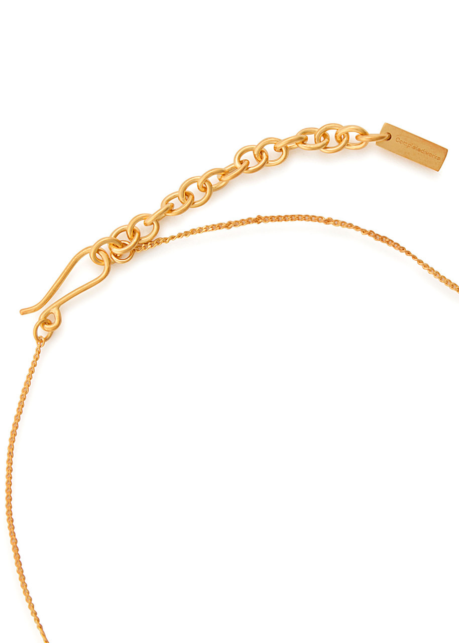 Completedworks Pearl and 18kt Gold-plated Pendant Necklace - 4