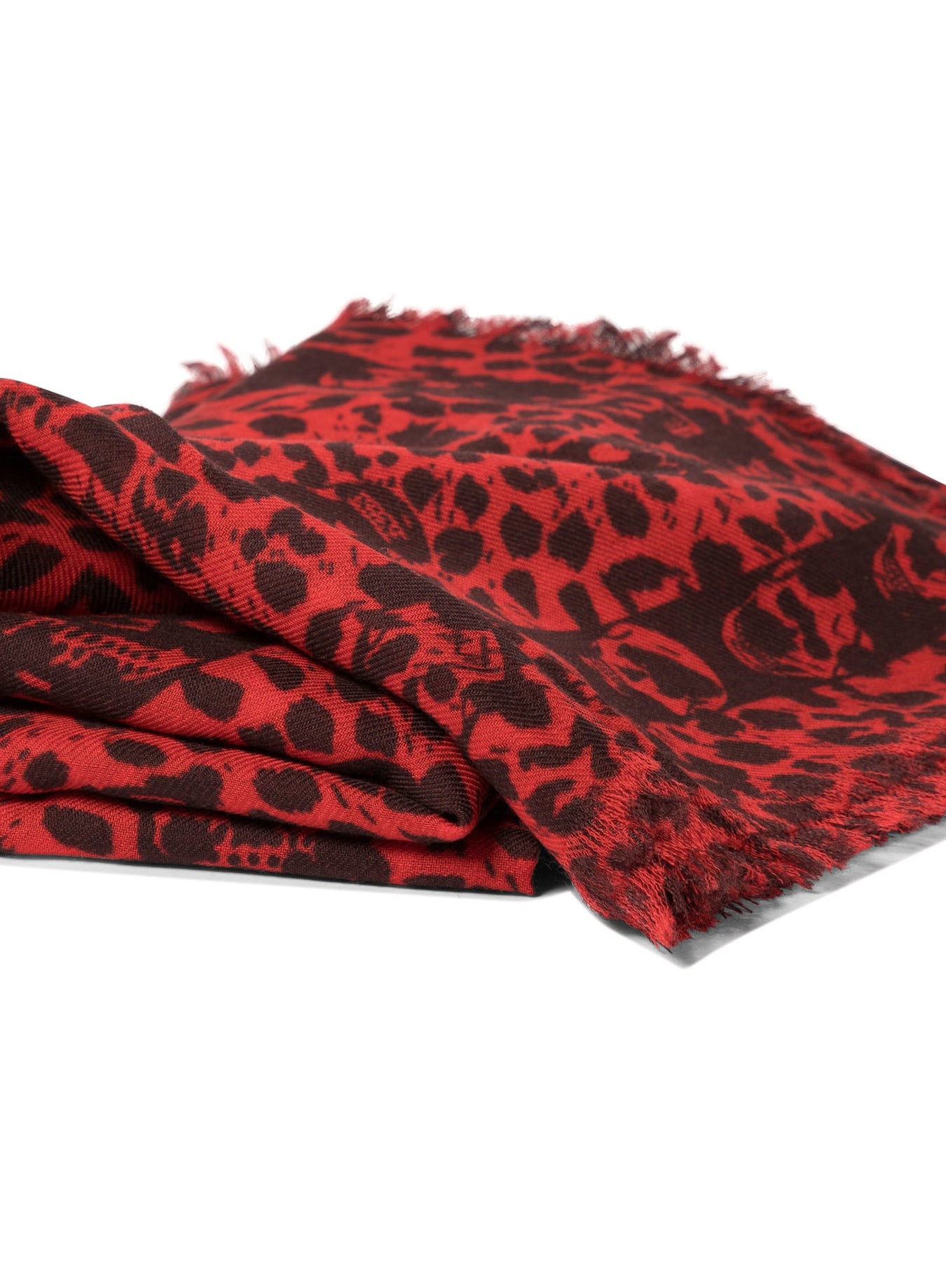 Leopard Skull Scarves Red - 2