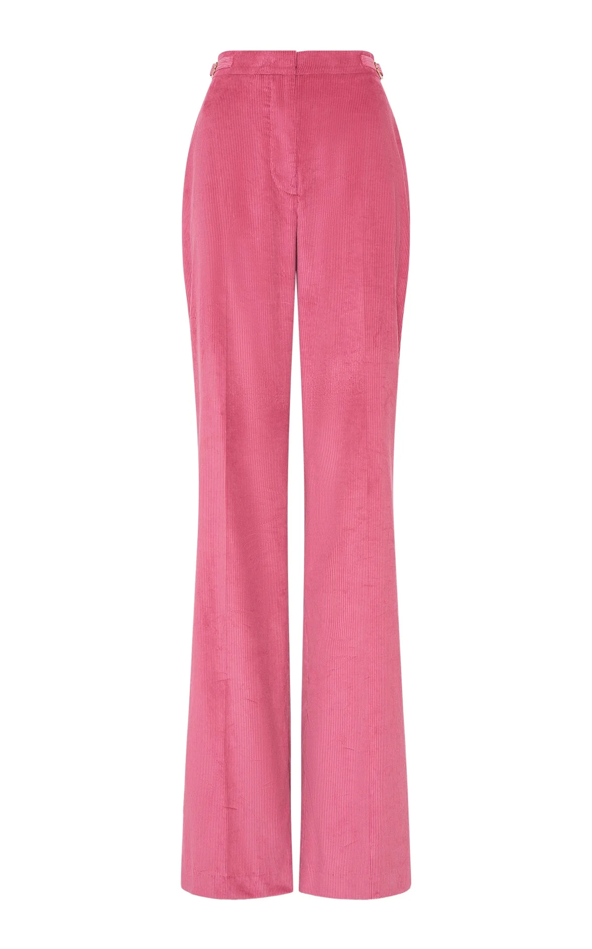 Vesta Flare Pant in Fuchsia Sea Island Cotton Corduroy - 1