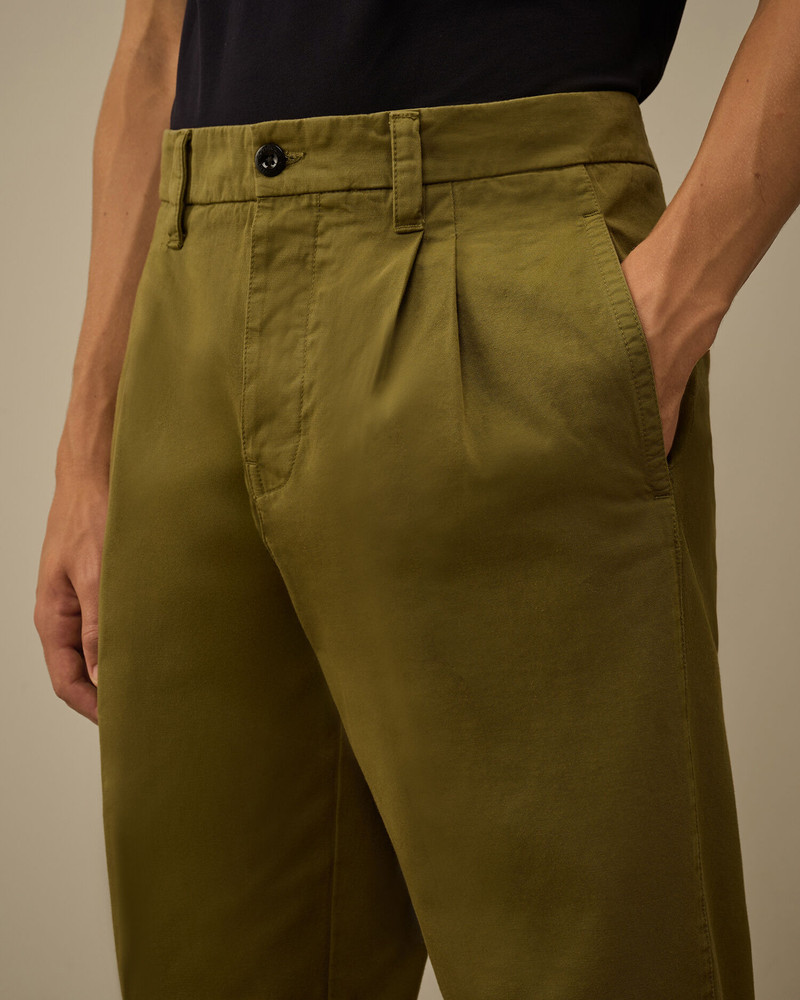 Cotton Gabardine Loose Chino Pants 5