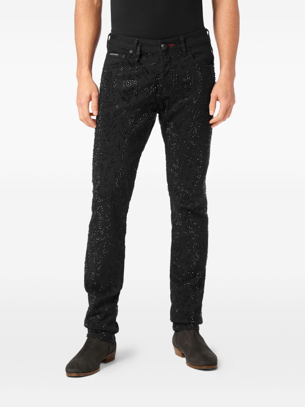 Super Straight Cut Tribal Strass jeans - 3