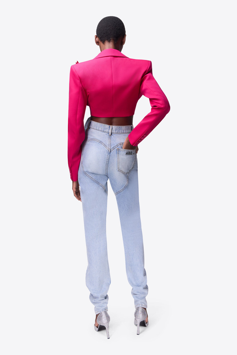 FLOWER CORSAGE CROPPED BLAZER 5