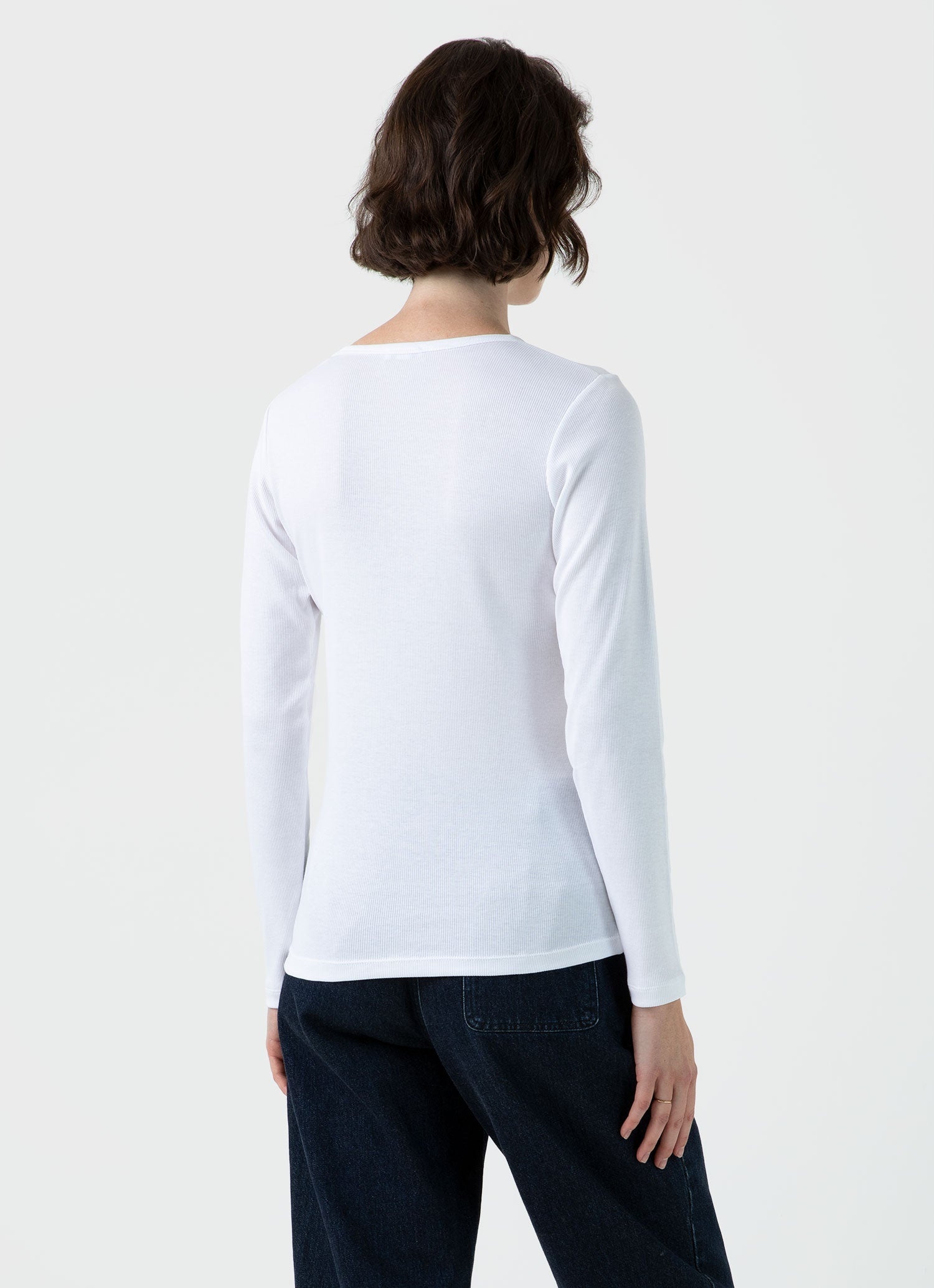 Ribbed Long Sleeve T‑shirt - 4