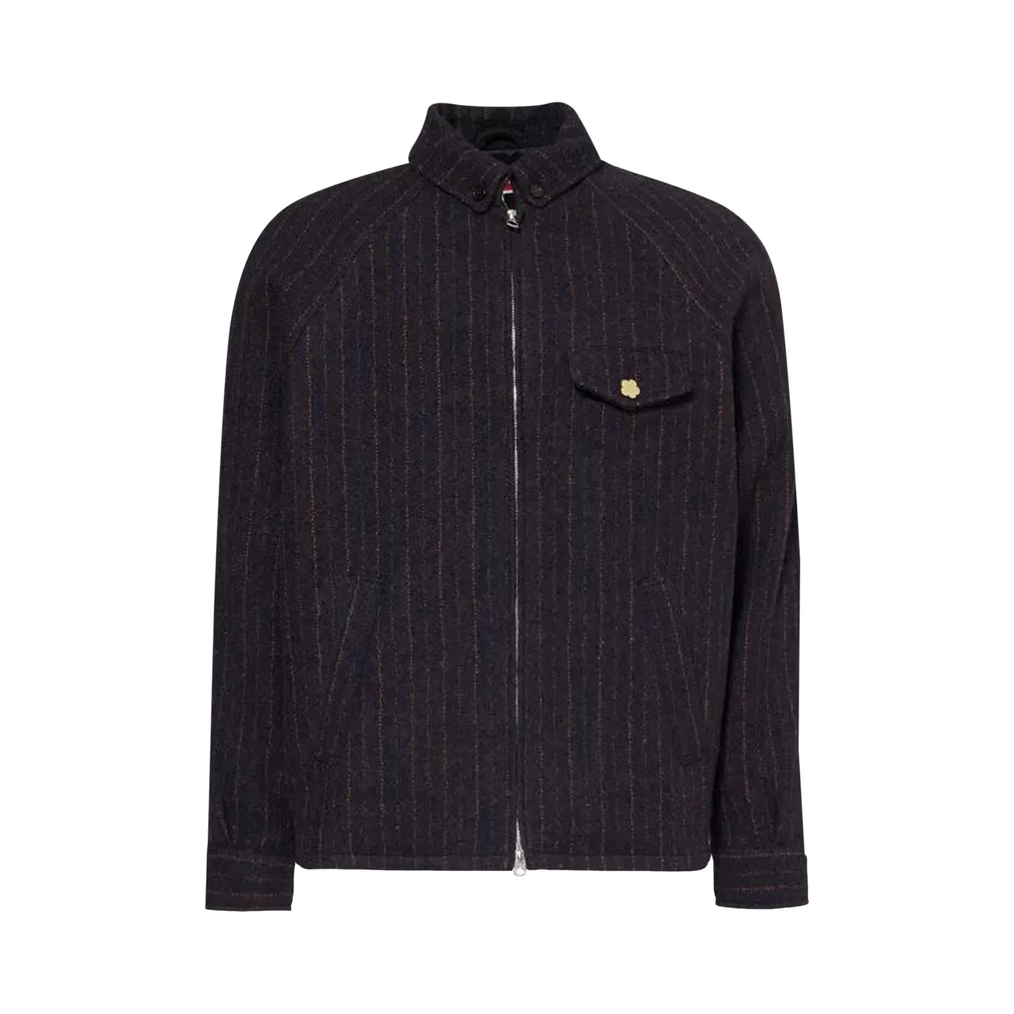 Kenzo Striped Wool Blouson 'Blue/Black' - 1