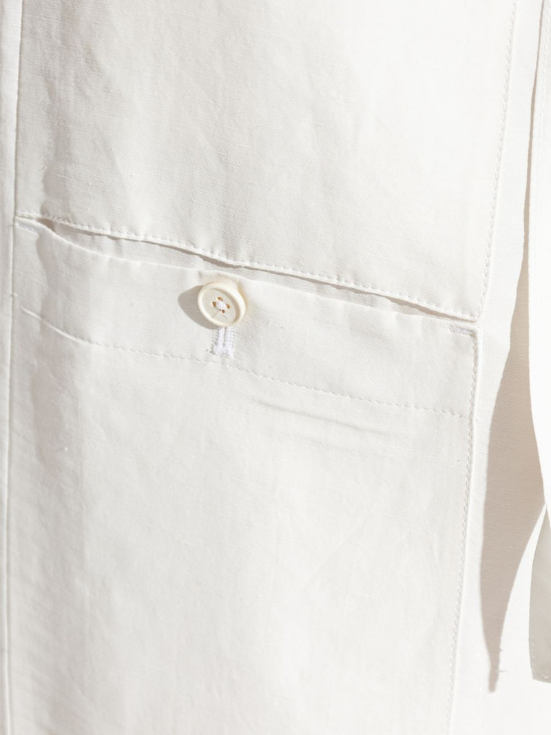 cargo-pocket tie-fastening trousers 5