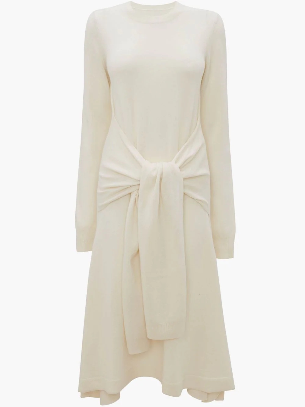 WAIST TIE A-LINE DRESS - 1