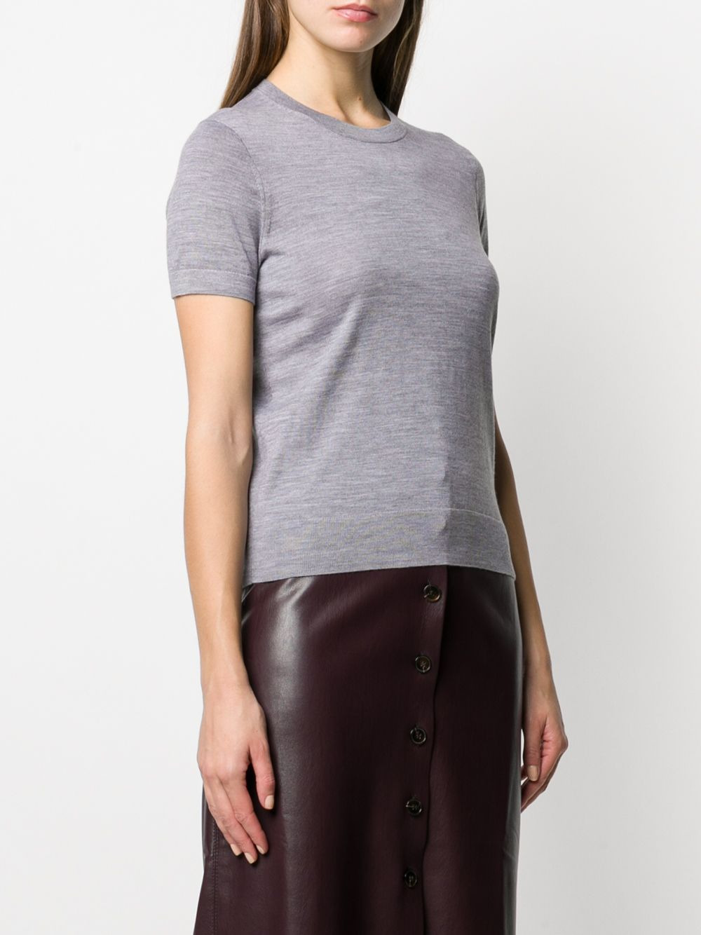 short sleeve knitted top - 3