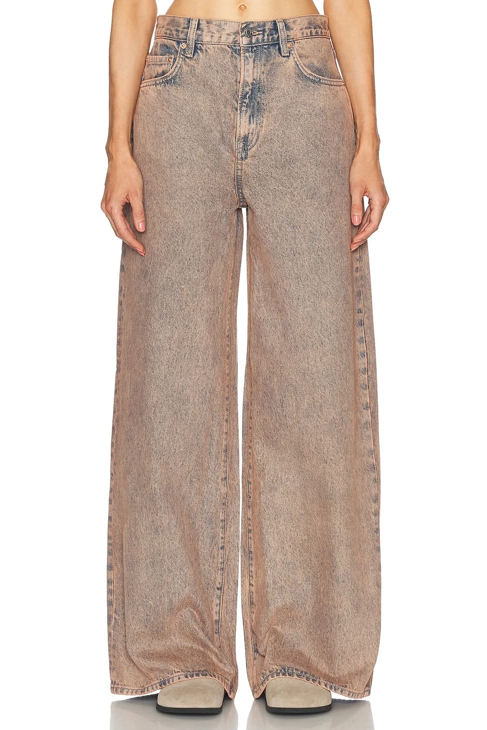 Luna Mid Rise Baggy Wide Leg - 1