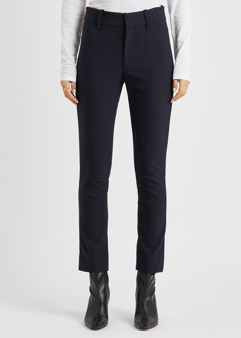 Vince Slim-leg stretch-cotton trousers outlook