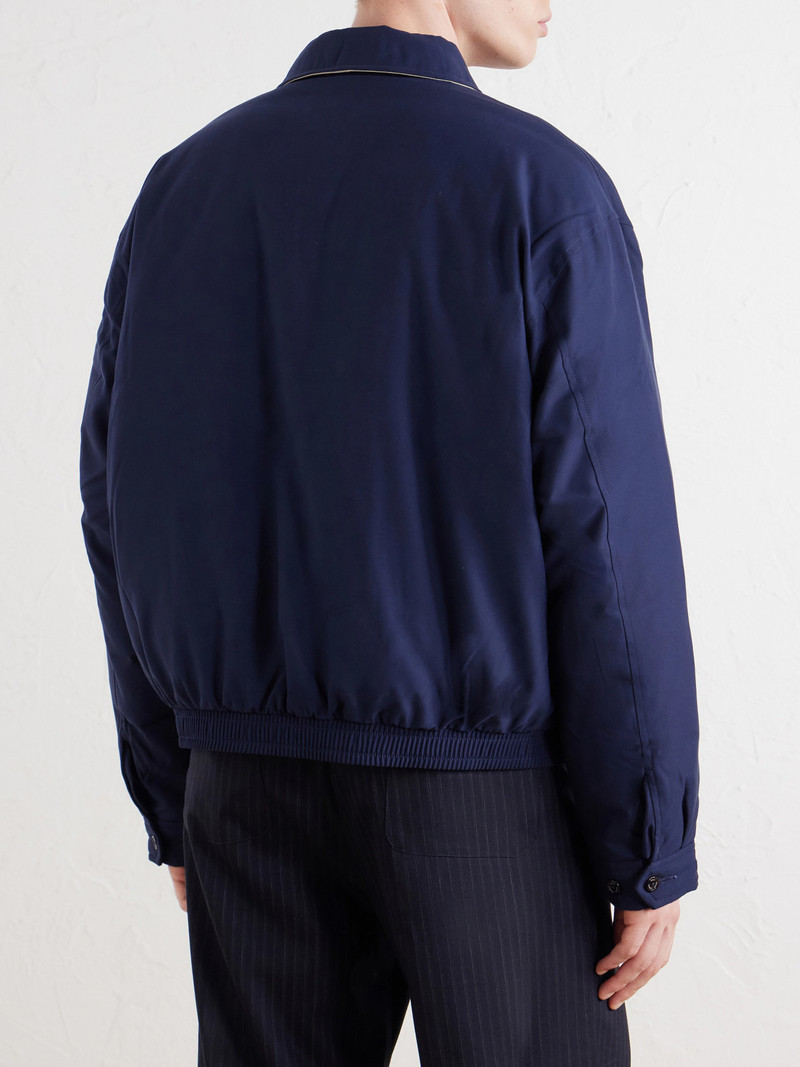 Logo-Embroidered Recycled-Shell Down Jacket 4