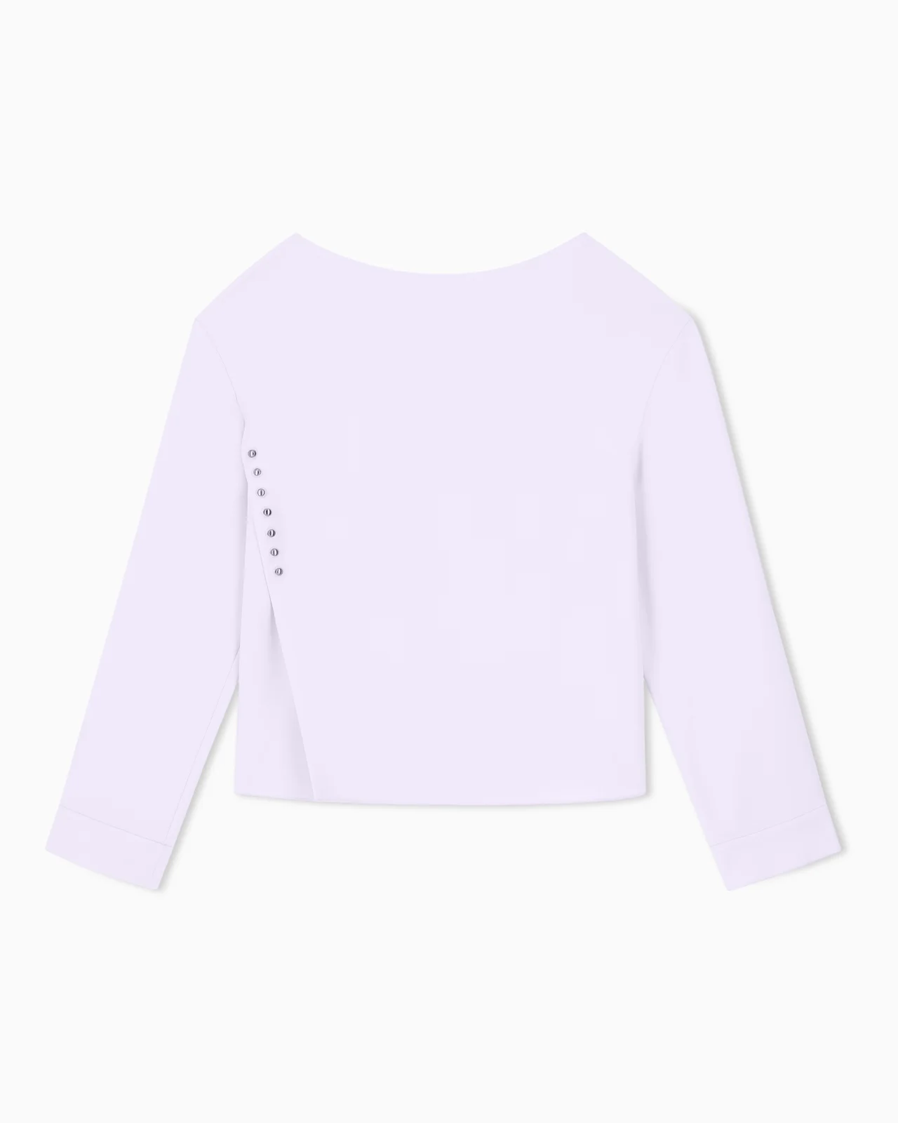 UNLINED TOP IN TECHNO CADY WITH STUD RIVETS AND BUTTONHOLES - 1