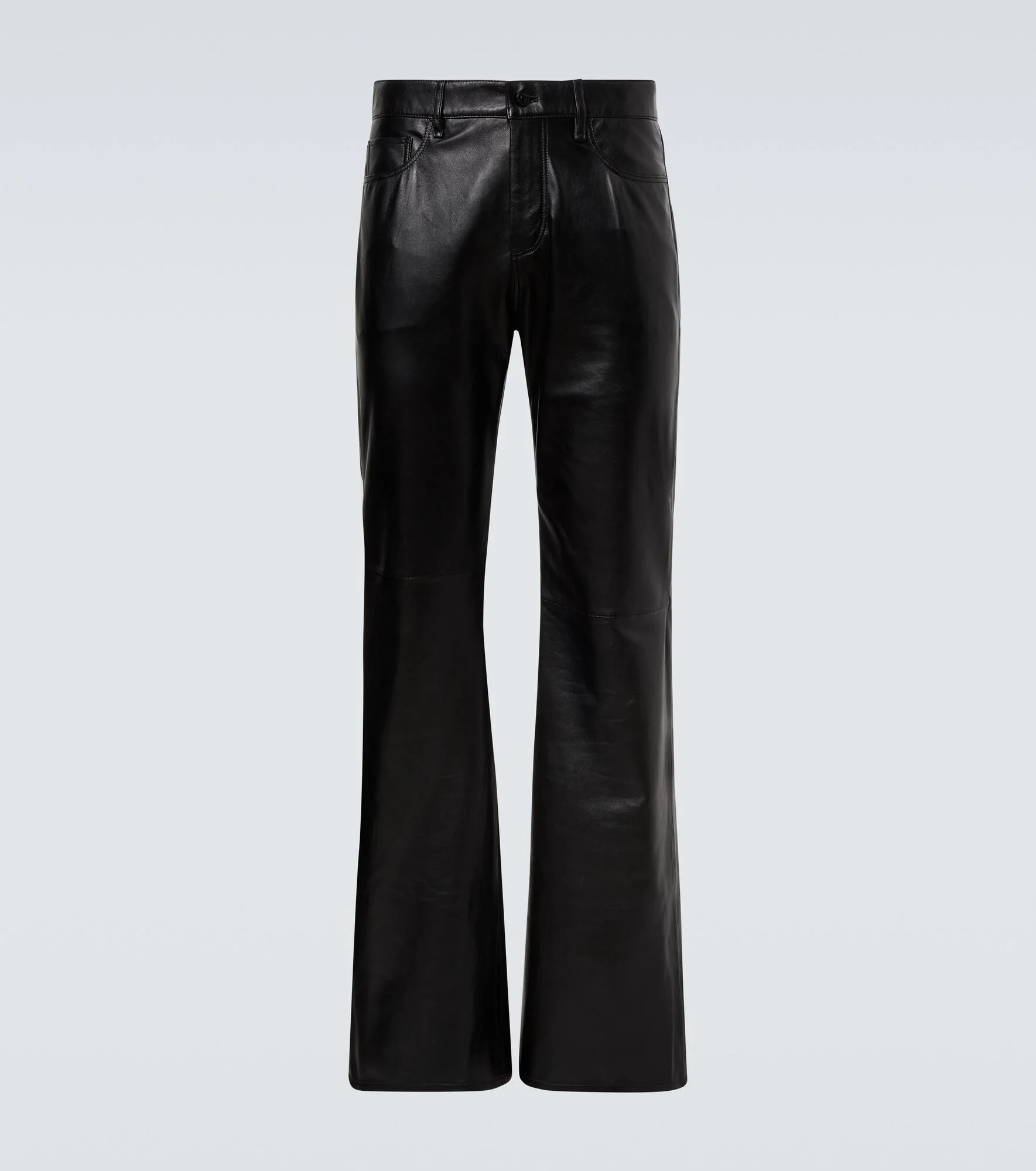 Leather flared pants - 1