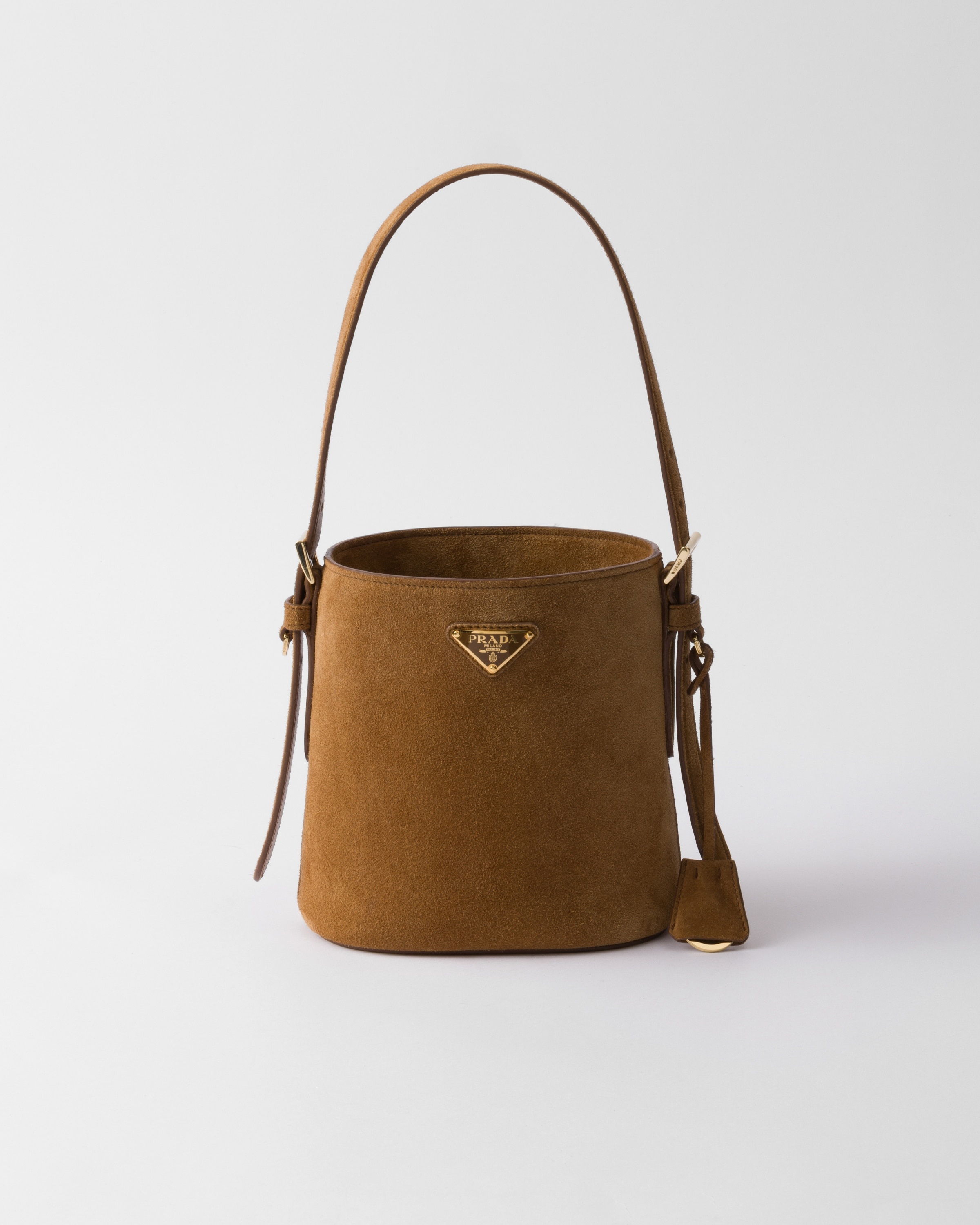 Suede mini bucket bag - 1