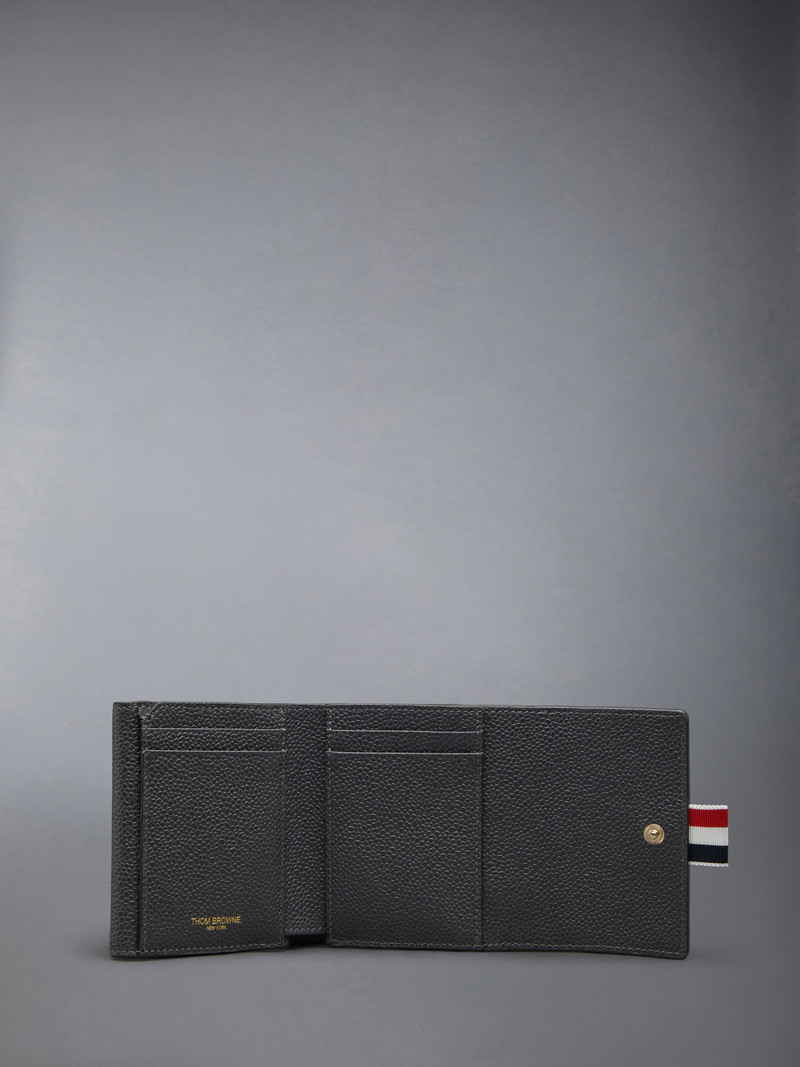 PEBBLE GRAIN COIN COMPARTMENT SMALL PURSE 3