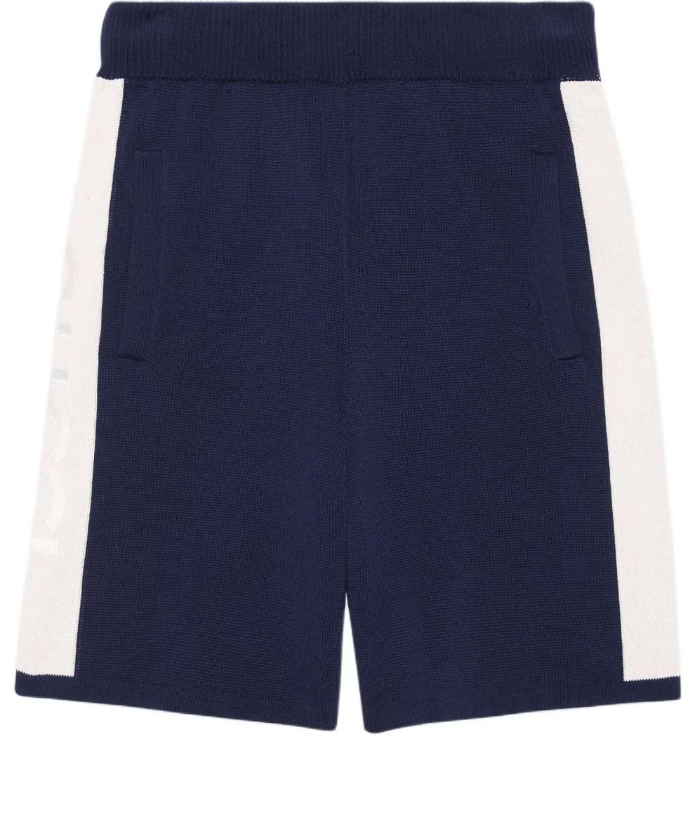 Gucci Cotton Knit Shorts 'Blue Ivory' 770782-XKDOM-4492 - 1