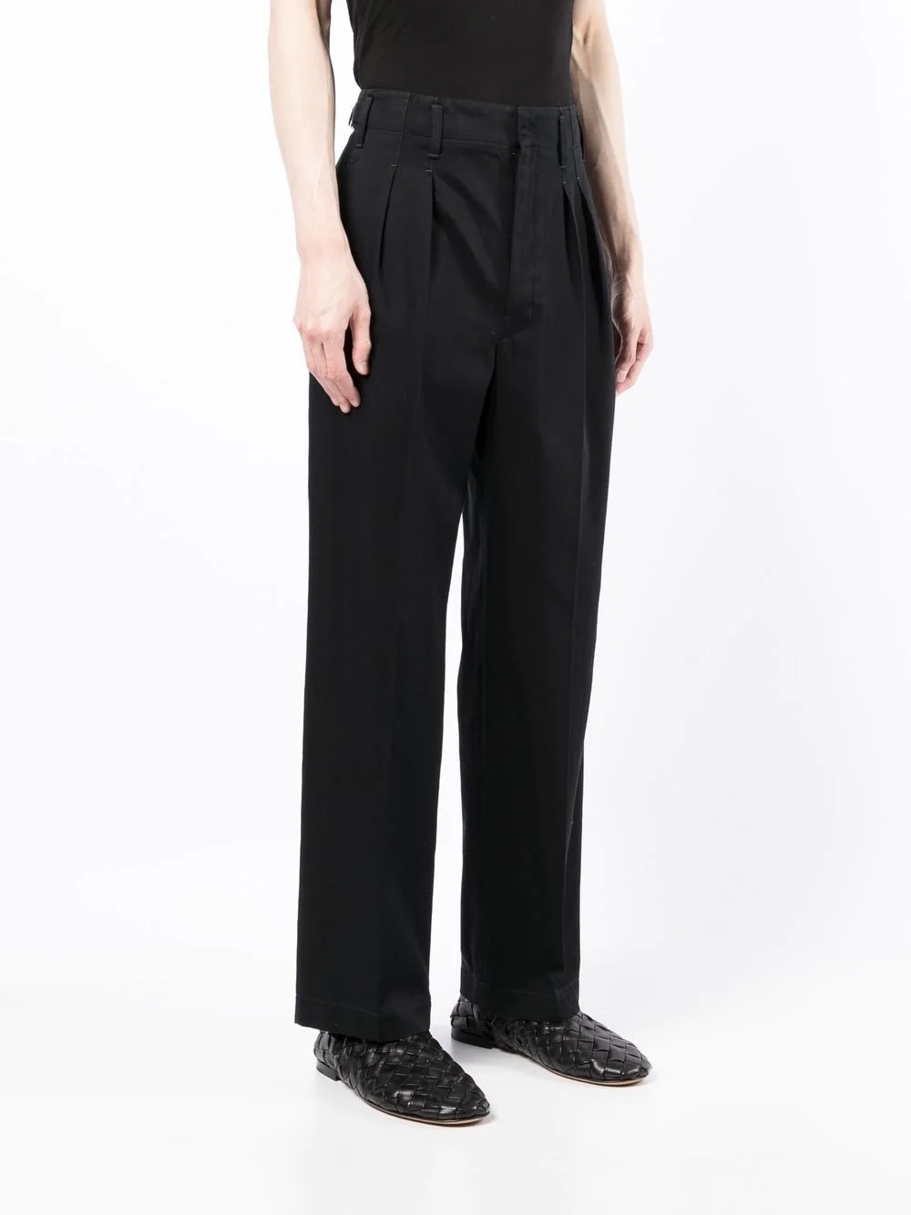 front-pleat tailored trousers - 3