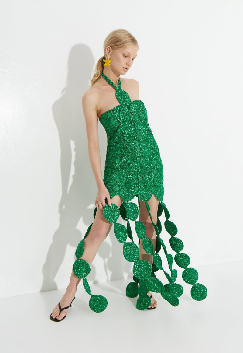 Beep Beep Dress in Gummy Green 4