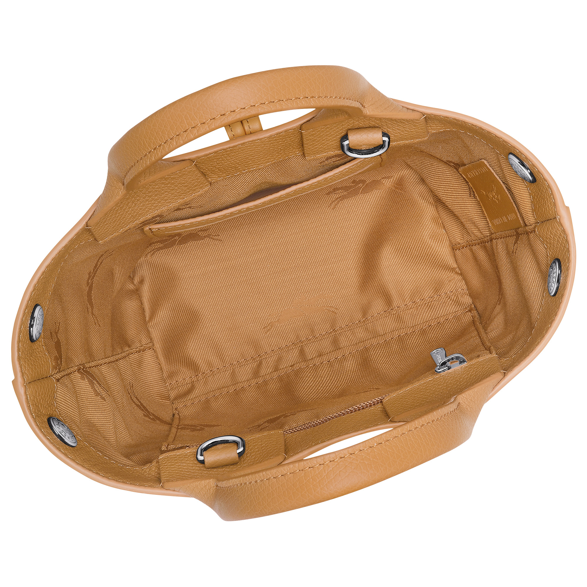 Le Roseau XS Handbag Walnut - Leather - 6