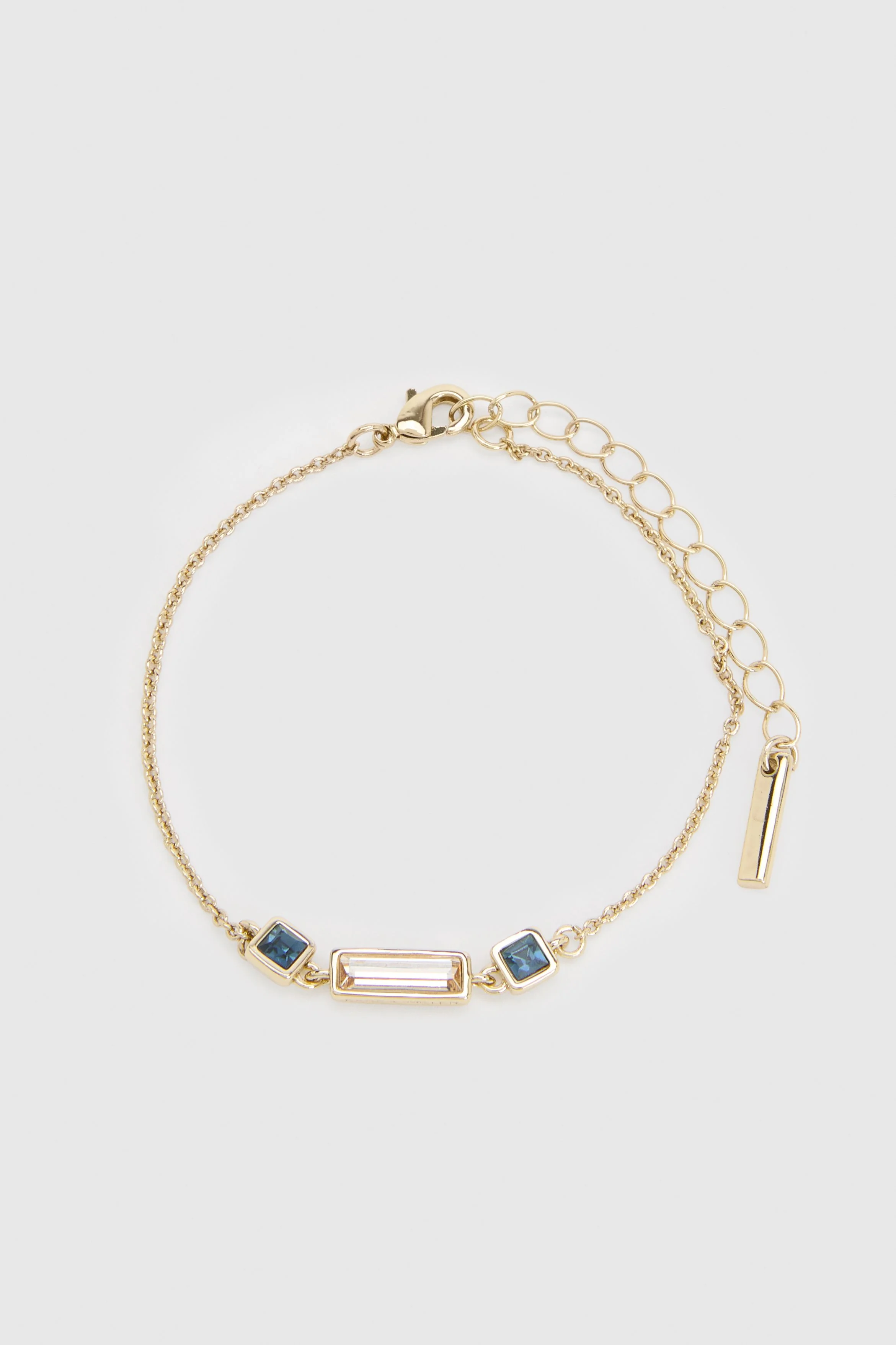 Crystal Baguette Bracelet - 1