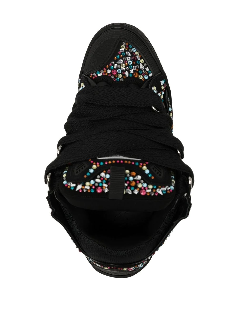 curb rhinestone sneakers - 4