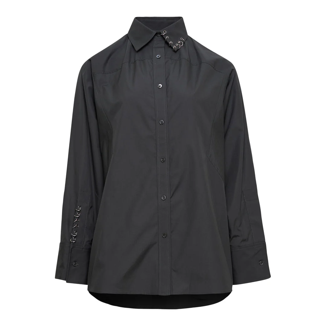 Embellished Oversized Shirt - 1