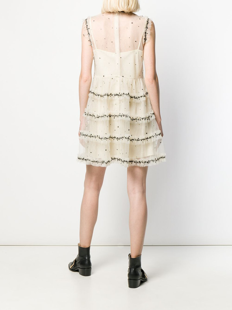 tulle tiered mini dress 4