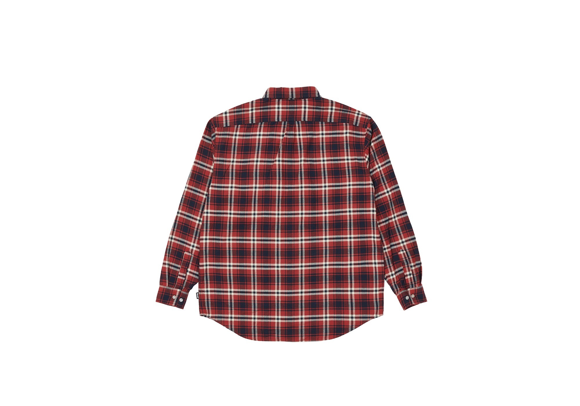 CARGO POCKET FLANNEL SHIRT RED - 2
