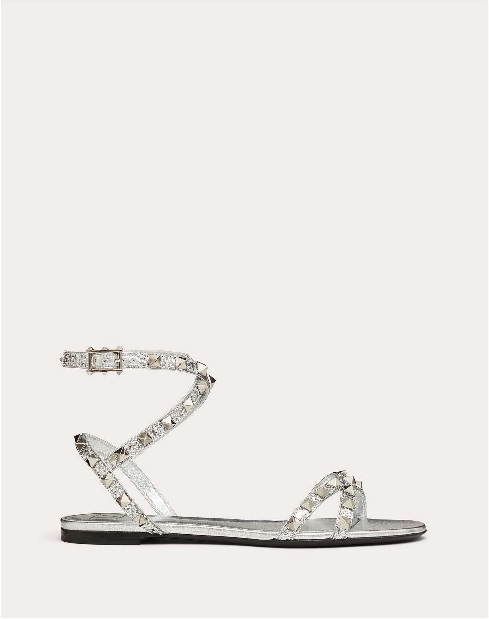 Rockstud Flair Glitter Flat Sandal - 1