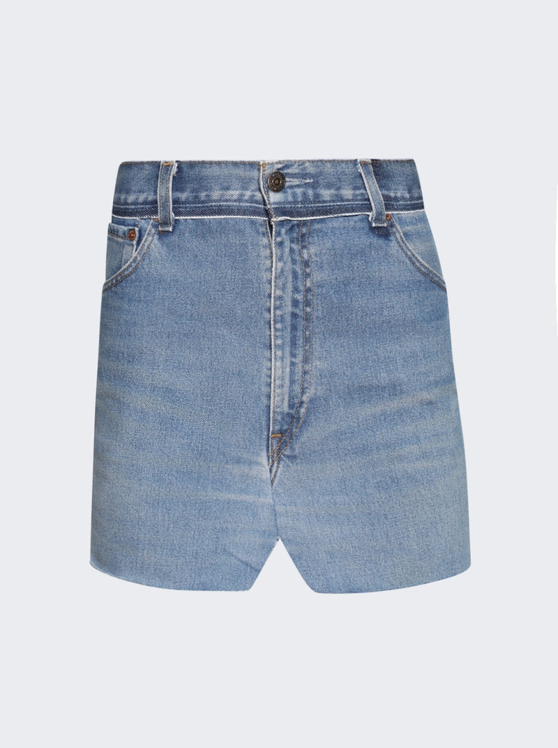 Cut-up Denim Skirt Vintage Blue 1