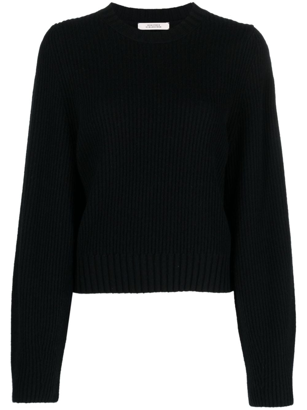 ribbed-knit sweatshirt - 1