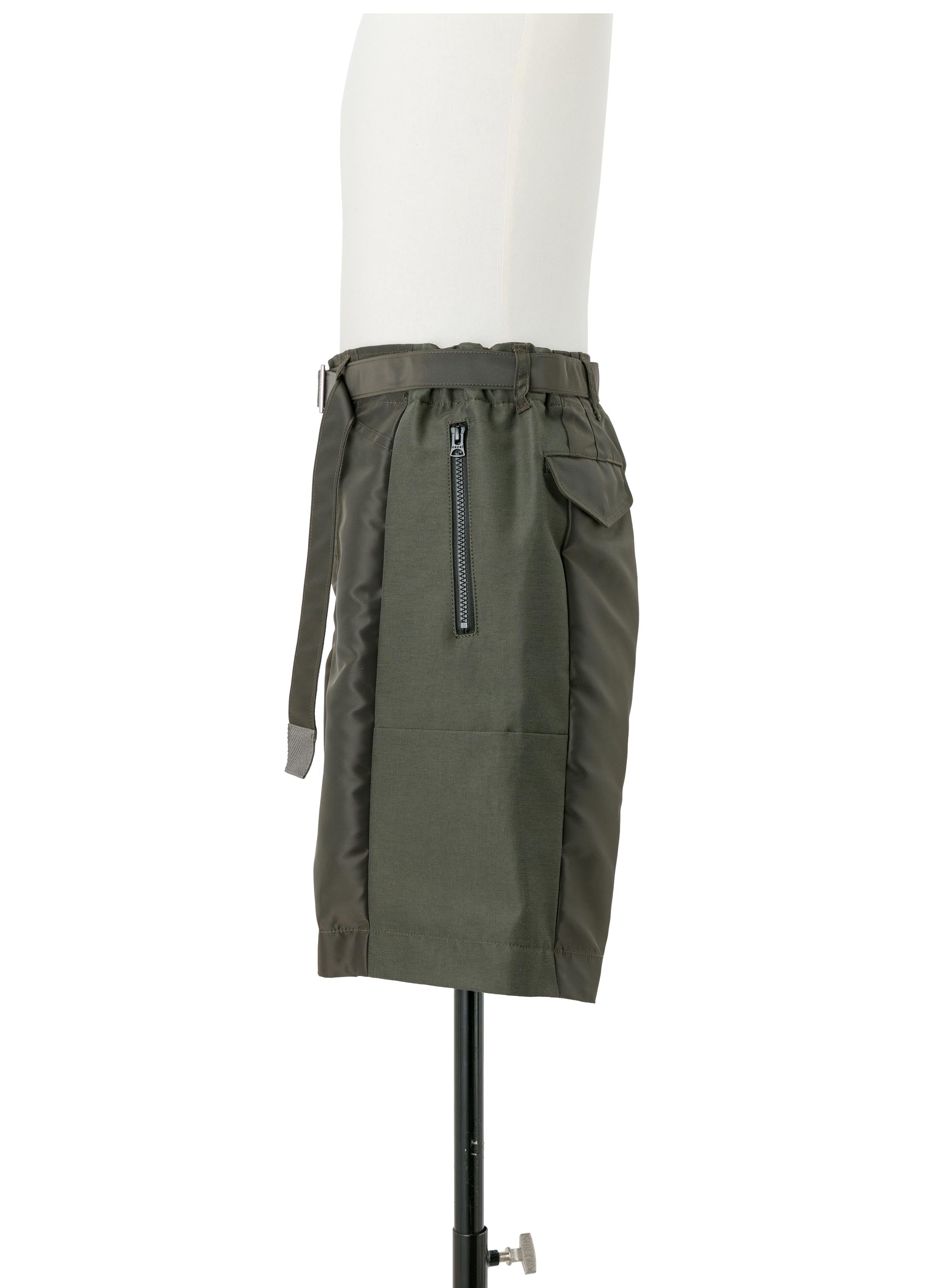 Nylon Twill x Grosgrain Shorts - 2