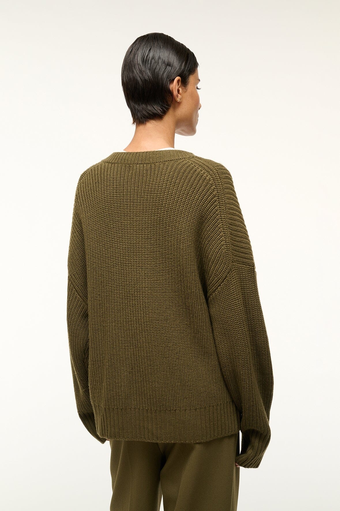 STAUD MATILDA CARDIGAN SERGEANT GREEN - 6