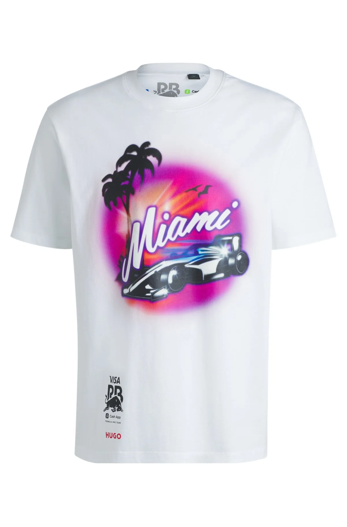 HUGO X VCARB FANWEAR T-SHIRT WITH MIAMI ARTWORK - 1