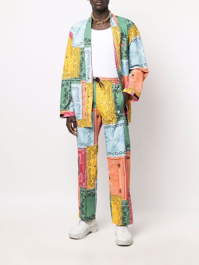 bandana-print lightweight jacket - 4