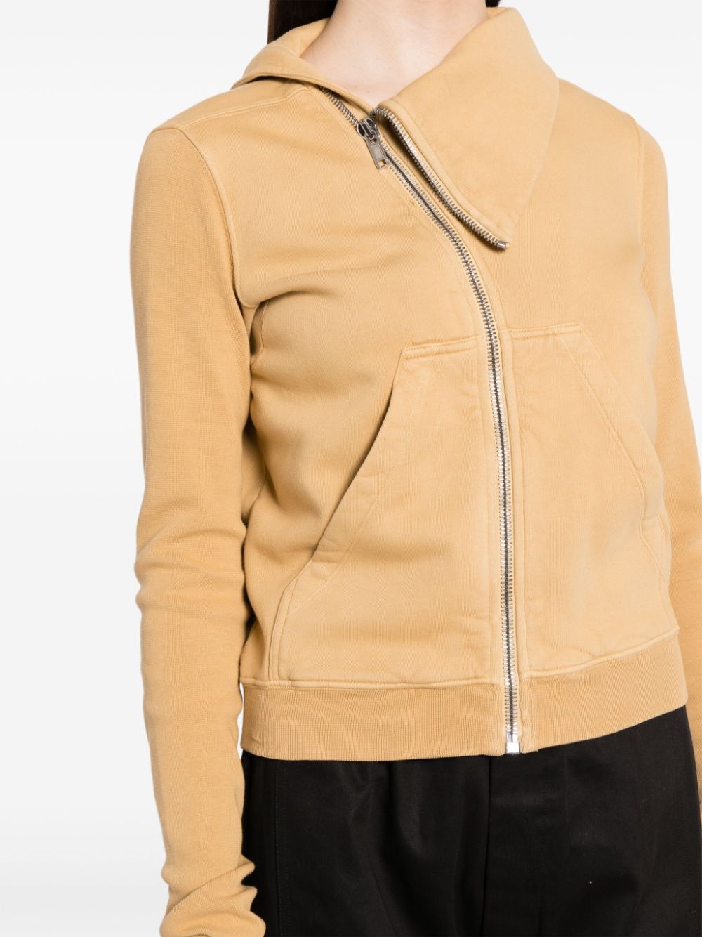 zip-up cotton sweatshirt - 5