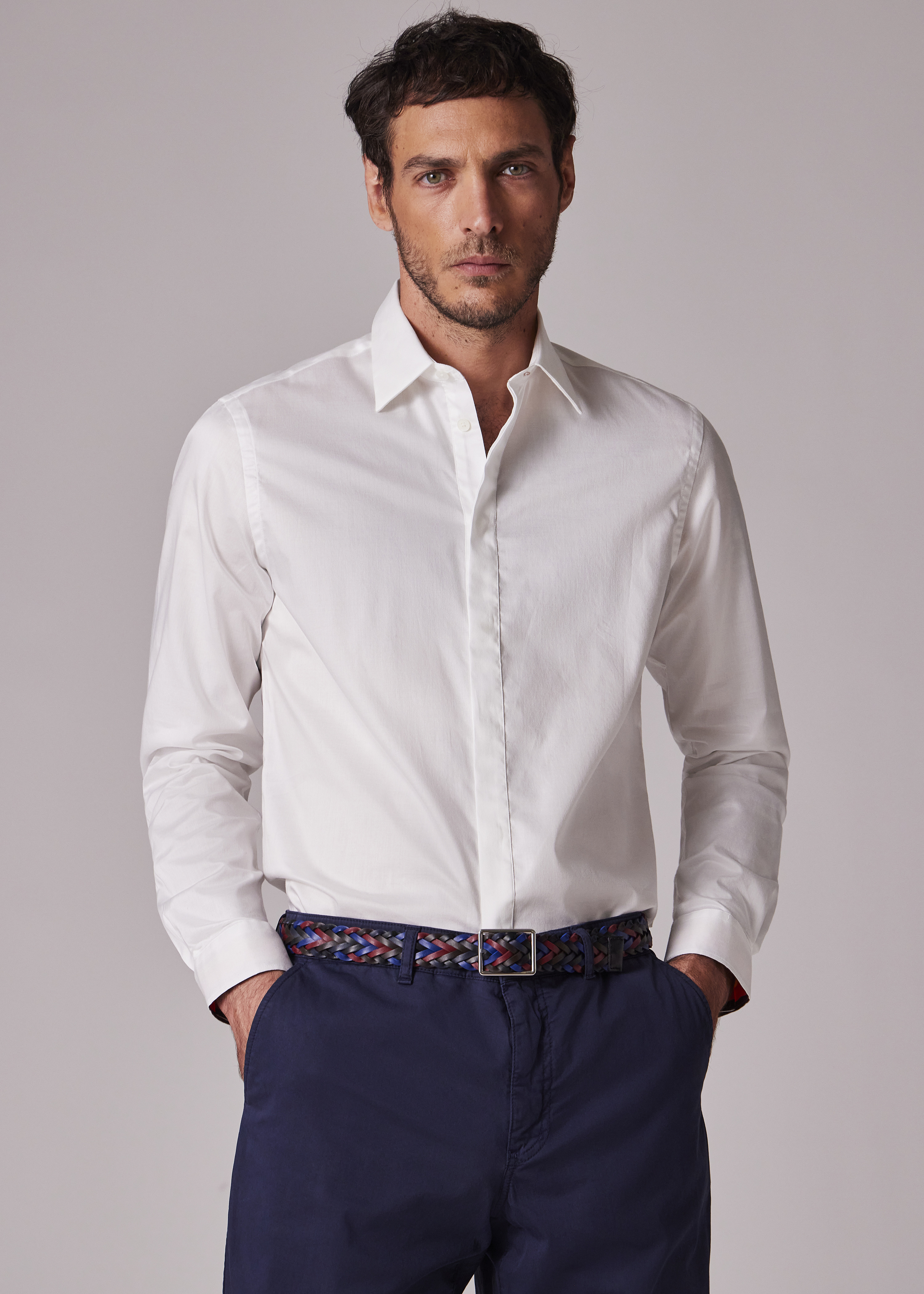 Slim-Fit Cotton Twill Easy Care Shirt - 3