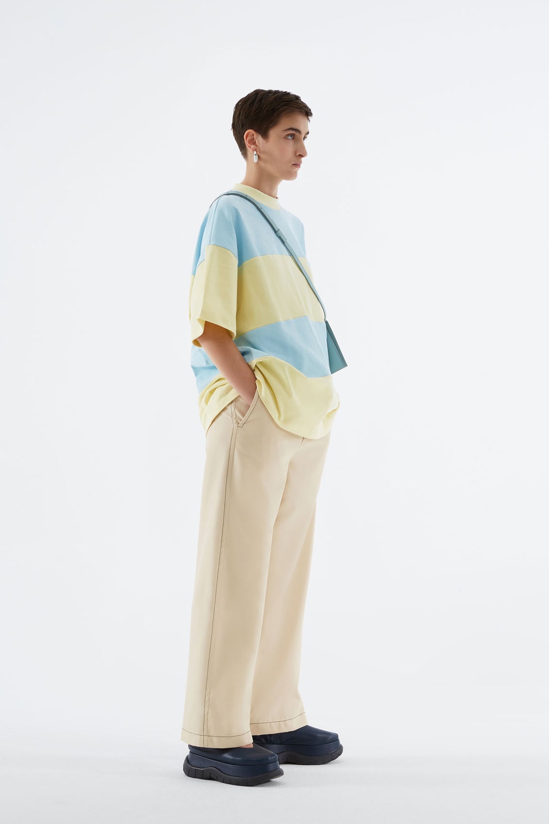 AZURE & CREAM OVER T-SHIRT - 2