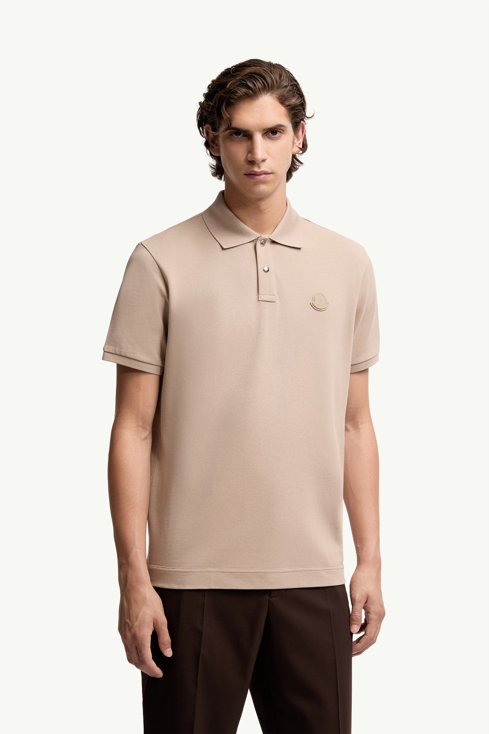 Logo Patch Cotton Piquet Polo Shirt - 3