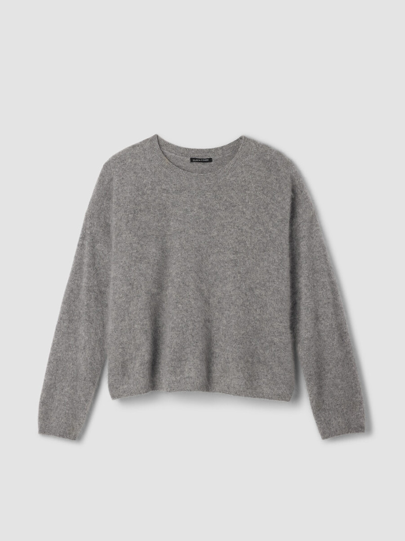Cashmere Fluff Crew Neck Top 1