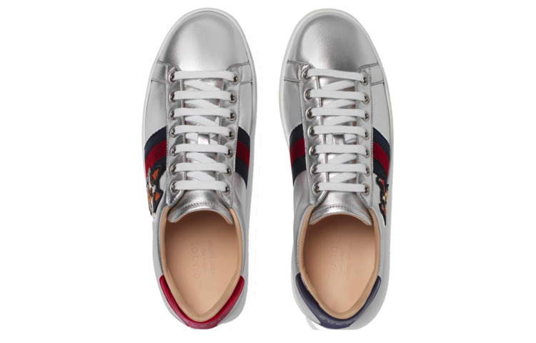 (WMNS) Gucci Ace 'Year of the Dog - Metallic Silver' 501908-DXAL0-8164 - 2