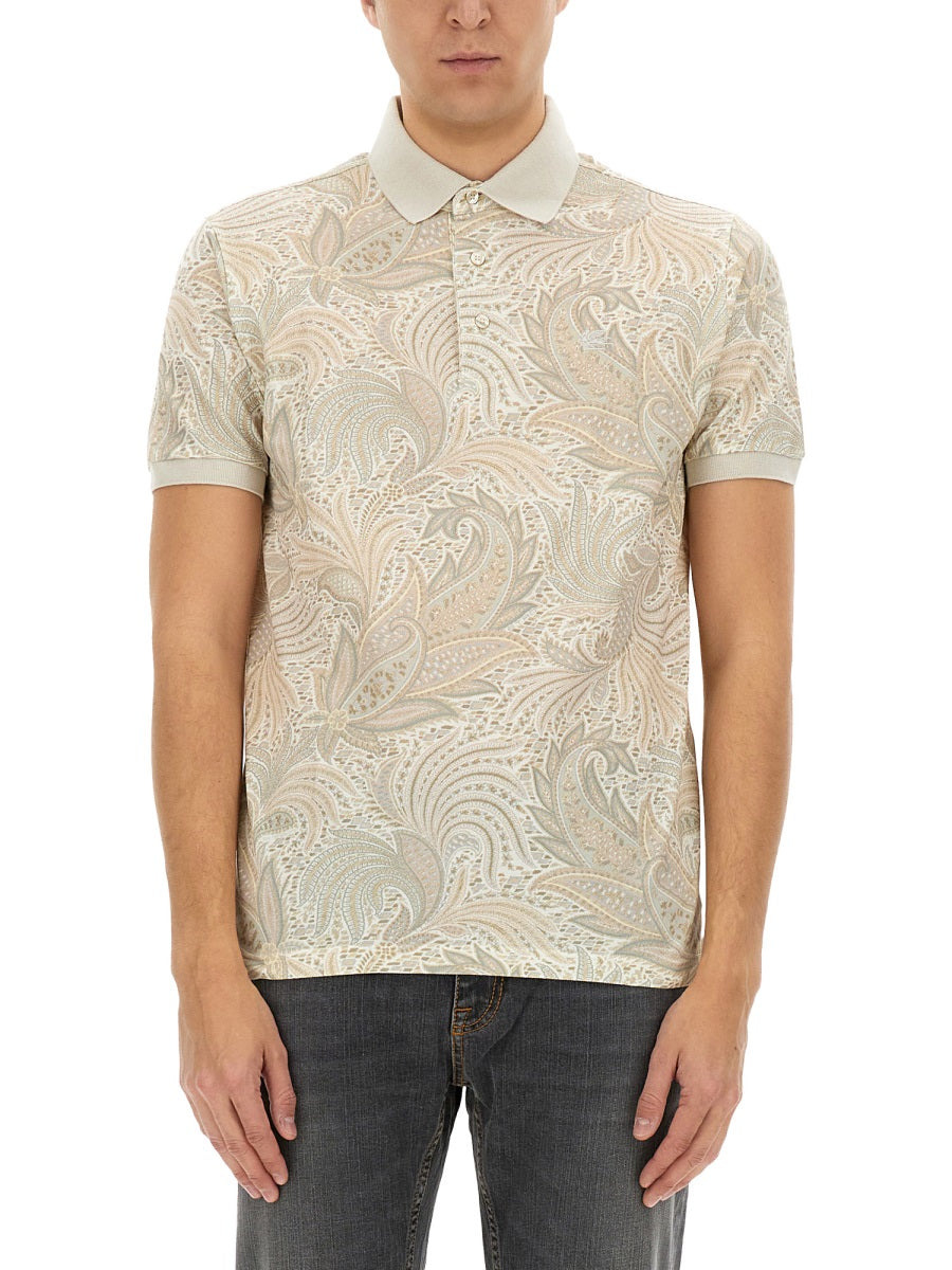 Etro Men Polo Shirt With Print - 3
