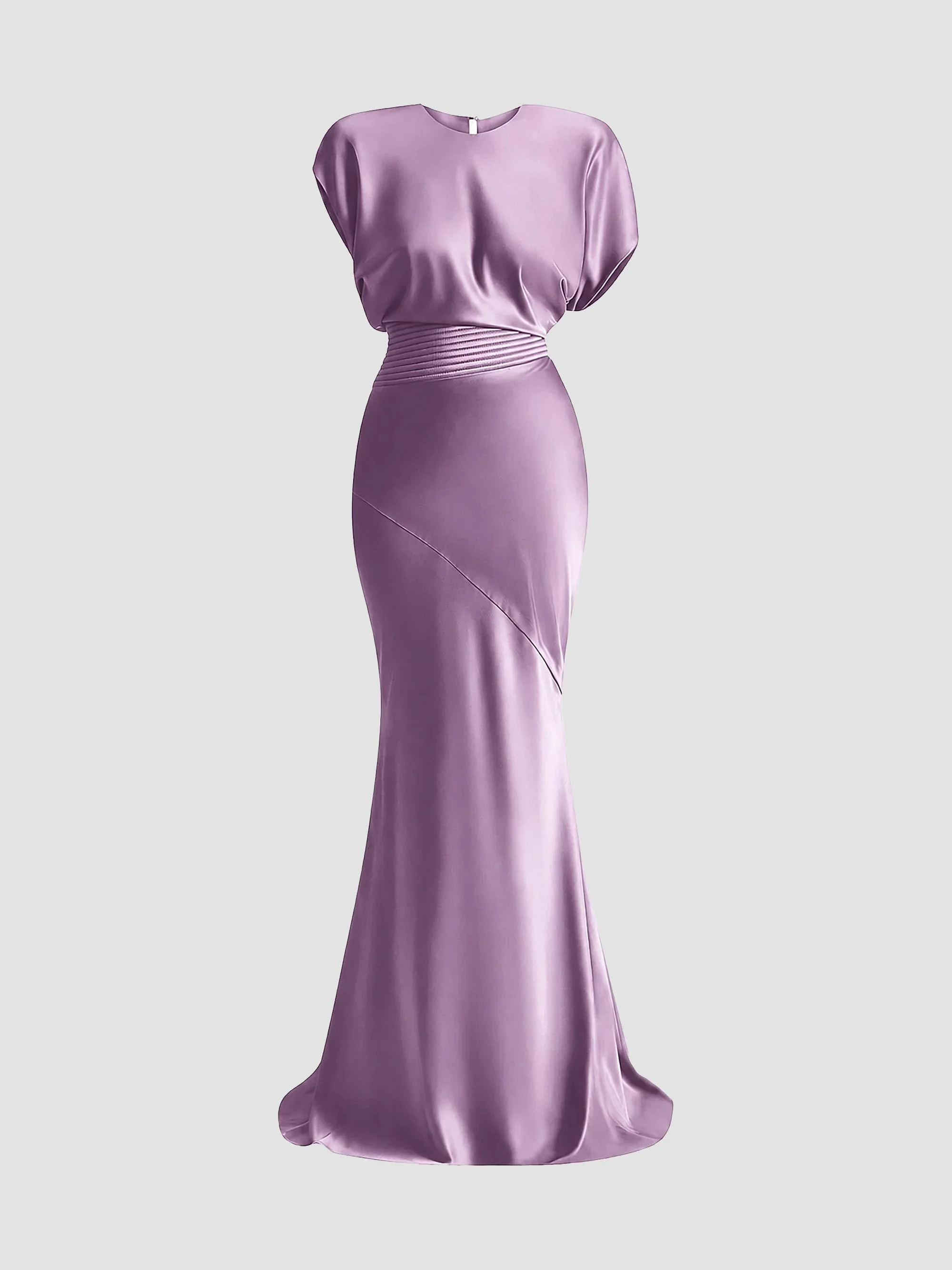 Women's Bond Satin Mermaid Gown - Mauve - 1