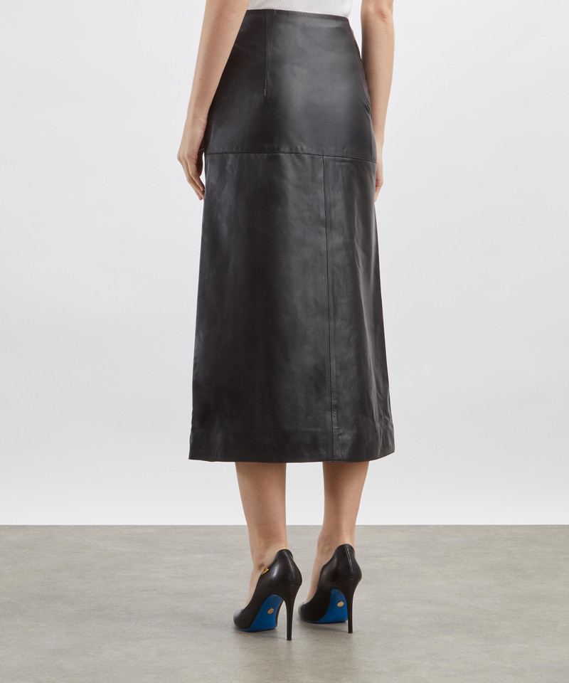 Maha Leather Midi Skirt 4