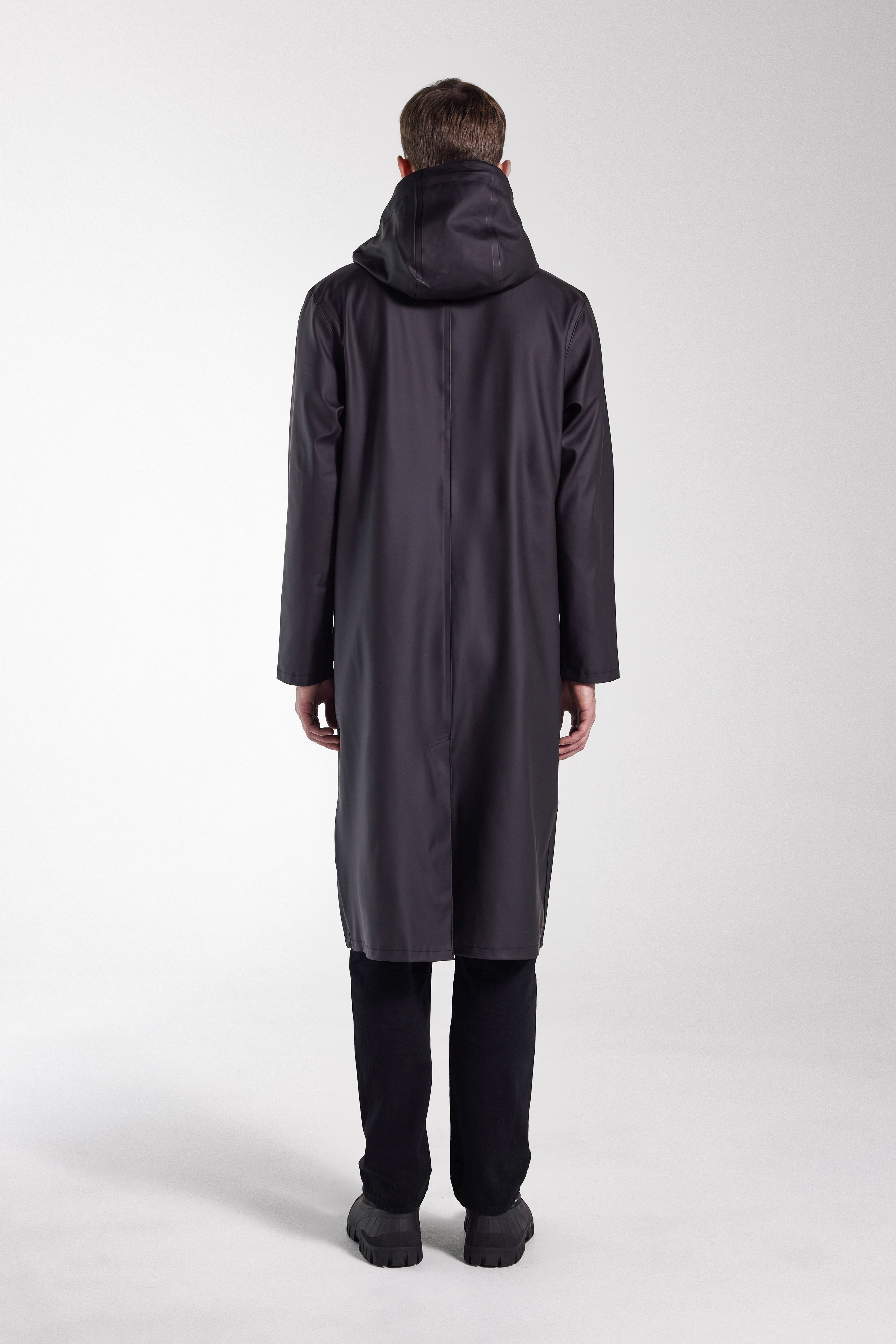 Stockholm Long Raincoat Black - 4