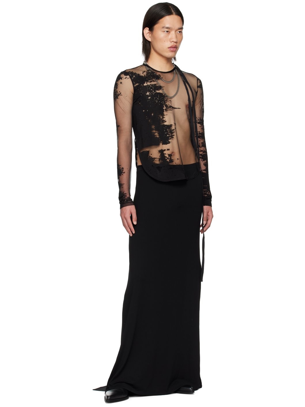 Black Rex Maxi Skirt - 4