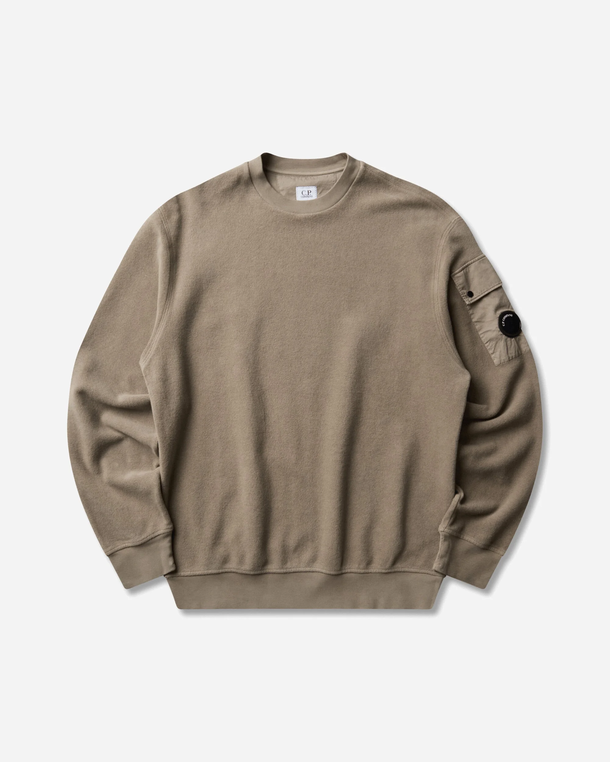 Men's Brushed and Emerized Diagonal Fleece Crewneck Sweatshirt Fallen Rock - 1
