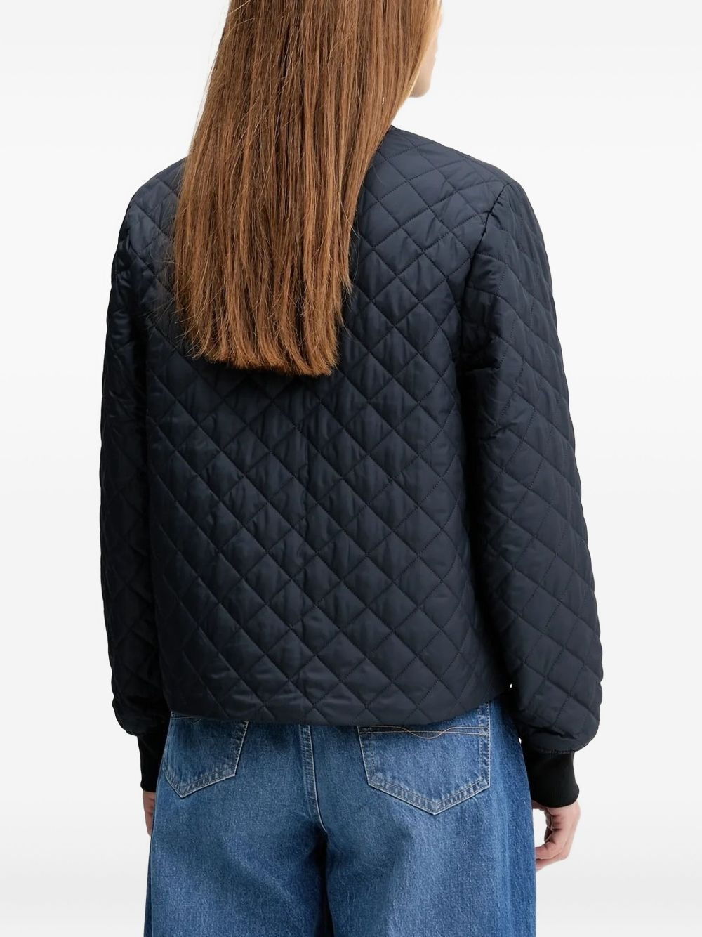 quilted diamond-pattern jacket - 2