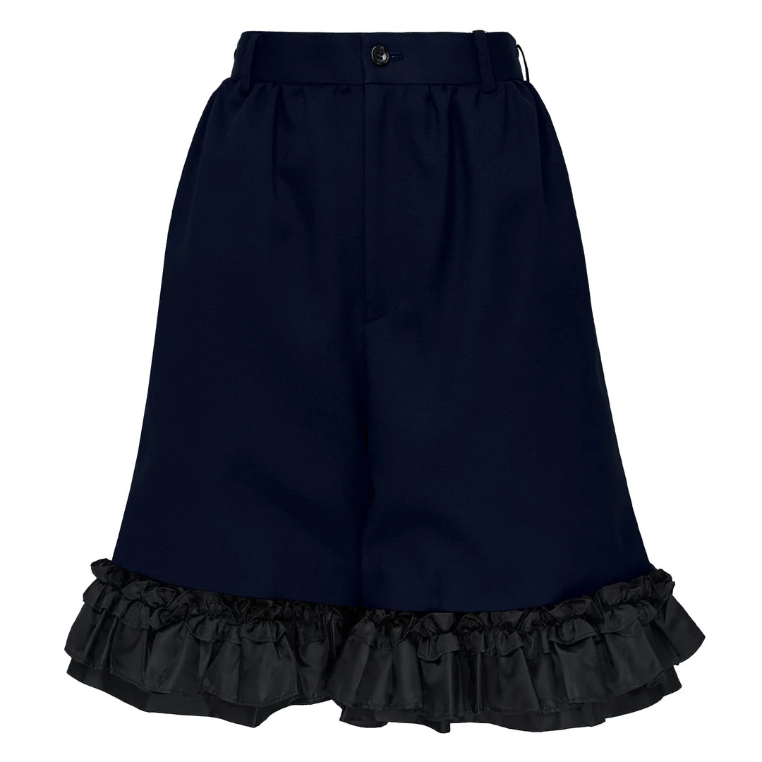 Elastic Waist Wide Leg Pants - 1